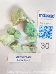 MaxSold Auction: CHRYSOPRASE: Often called "Australian Jade" or the "Stone of Venus".   - Shelburne (Ontario, Canada) SELLER MANAGED Downsizing Online Auction - Main Street East
