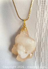 MaxSold Auction: RAW CHALCEDONY Pendant Necklace  - Shelburne (Ontario, Canada) SELLER MANAGED Downsizing Online Auction - Main Street East