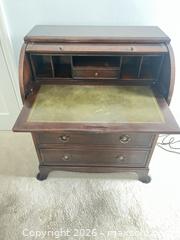 MaxSold Auction: Hekman Roll-Top Secretary Desk with Drop-Front & 4 Drawers - Lansdale (Pennsylvania, USA) SELLER MANAGED Moving Online Auction -  Church Road