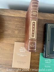 MaxSold Auction: Lot of 21 Franklin Library Gilt Leather Hardcover Books - Lansdale (Pennsylvania, USA) SELLER MANAGED Moving Online Auction -  Church Road