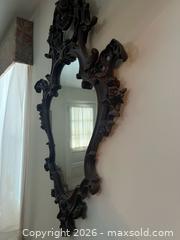 MaxSold Auction: Rococo-Style Wall Mirror with Demi-Lune Mahogany Console - Lansdale (Pennsylvania, USA) SELLER MANAGED Moving Online Auction -  Church Road