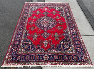 MaxSold Auction: Antique Persian Tabriz  Hand-Knotted Wool Rug - Hamilton (Ontario, Canada) SELLER MANAGED Estate Sale Online Auction - Gertrude Street