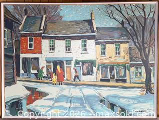 MaxSold Auction: Tom Roberts 'Main St.' Silkscreen - Sampson-Matthews - Hamilton (Ontario, Canada) SELLER MANAGED Estate Sale Online Auction - Gertrude Street