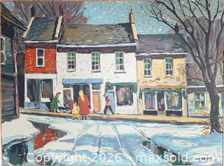 MaxSold Auction: Tom Roberts 'Main St.' Silkscreen - Sampson-Matthews - Hamilton (Ontario, Canada) SELLER MANAGED Estate Sale Online Auction - Gertrude Street