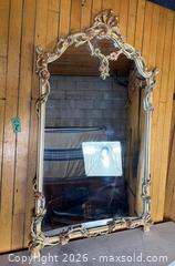 MaxSold Auction: Vintage Italian Rococo-Style Console Table & Mirror Set – Carved Wood, Painted & Gilt, Marble Top - Hamilton (Ontario, Canada) SELLER MANAGED Estate Sale Online Auction - Gertrude Street