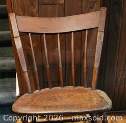 MaxSold Auction: Antique arrow back rocking chair.  - Markham (Ontario, Canada) SELLER MANAGED Moving Online Auction - Framingham Drive