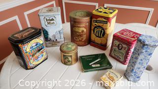 MaxSold Auction: Collectible tins - Markham (Ontario, Canada) SELLER MANAGED Moving Online Auction - Framingham Drive