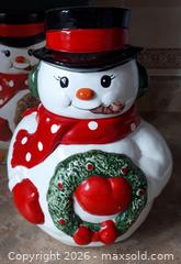 MaxSold Auction: Earthenware Snowman Cookie Jar - Markham (Ontario, Canada) SELLER MANAGED Moving Online Auction - Framingham Drive