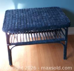 MaxSold Auction: Green Rattan Coffee Table - Markham (Ontario, Canada) SELLER MANAGED Moving Online Auction - Framingham Drive
