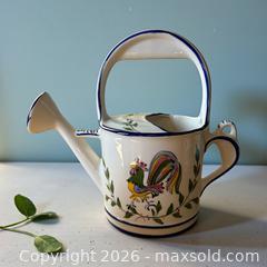 MaxSold Auction: 3 Ceramic Hand Painted Pitchers and Watering Can - Glendale (California, USA) SELLER MANAGED Moving Online Auction - West Dryden Street