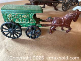 MaxSold Auction: 5 Vintage Cast Iron Horse Drawn Carriages - Glendale (California, USA) SELLER MANAGED Moving Online Auction - West Dryden Street