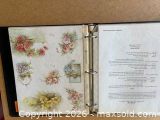 MaxSold Auction: China Painting Techniques Pattern Binder by Helen Humes and Others - Glendale (California, USA) SELLER MANAGED Moving Online Auction - West Dryden Street