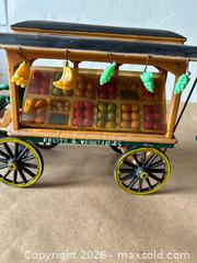 MaxSold Auction: Hard To Find Vintage Cast Iron Horse Drawn Fruits Carriage - Glendale (California, USA) SELLER MANAGED Moving Online Auction - West Dryden Street
