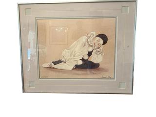 MaxSold Auction: Janet Kay "Sleeping Beauty"  Limited Edition Pierrot Framed Lithograph, Signed with COA - Glendale (California, USA) SELLER MANAGED Moving Online Auction - West Dryden Street