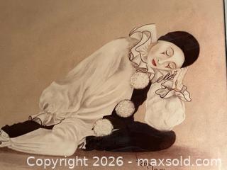 MaxSold Auction: Janet Kay "Sleeping Beauty"  Limited Edition Pierrot Framed Lithograph, Signed with COA - Glendale (California, USA) SELLER MANAGED Moving Online Auction - West Dryden Street