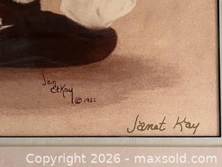 MaxSold Auction: Janet Kay "Sleeping Beauty"  Limited Edition Pierrot Framed Lithograph, Signed with COA - Glendale (California, USA) SELLER MANAGED Moving Online Auction - West Dryden Street