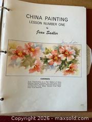 MaxSold Auction: Jean Sadler China Painting Techniques Pattern Binder - Glendale (California, USA) SELLER MANAGED Moving Online Auction - West Dryden Street