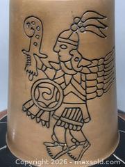 MaxSold Auction: Large NIndigenous  Indian Pottery Poly Chrome Geometric Pot  - Glendale (California, USA) SELLER MANAGED Moving Online Auction - West Dryden Street