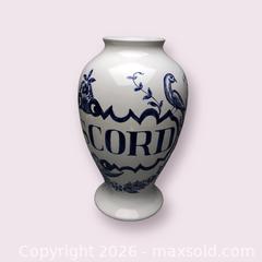 MaxSold Auction: Lilly Pharmaceutical (c)1989 DIASCORD Portugal 10" Vase - Glendale (California, USA) SELLER MANAGED Moving Online Auction - West Dryden Street