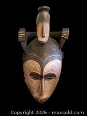 MaxSold Auction: Rare Large African Wood Polychrome Mask Igbo Nigeria - Glendale (California, USA) SELLER MANAGED Moving Online Auction - West Dryden Street