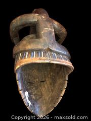 MaxSold Auction: Rare Large African Wood Polychrome Mask Igbo Nigeria - Glendale (California, USA) SELLER MANAGED Moving Online Auction - West Dryden Street