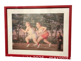 MaxSold Auction: Set of 2 Framed Vladimir Lubanov Prints - Glendale (California, USA) SELLER MANAGED Moving Online Auction - West Dryden Street