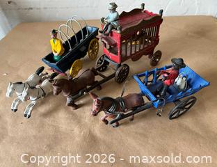 MaxSold Auction: Set of 3 Cast Iron Carriages - Glendale (California, USA) SELLER MANAGED Moving Online Auction - West Dryden Street