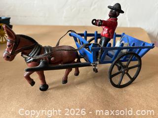 MaxSold Auction: Set of 3 Cast Iron Carriages - Glendale (California, USA) SELLER MANAGED Moving Online Auction - West Dryden Street