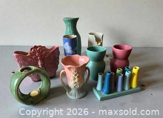 MaxSold Auction: Set of 8 Ceramic Various Vases - Glendale (California, USA) SELLER MANAGED Moving Online Auction - West Dryden Street