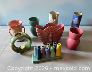 MaxSold Auction: Set of 8 Ceramic Various Vases - Glendale (California, USA) SELLER MANAGED Moving Online Auction - West Dryden Street