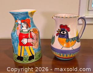 MaxSold Auction: Set of Large Ceramic Vase Pitcher - Italy - Glendale (California, USA) SELLER MANAGED Moving Online Auction - West Dryden Street