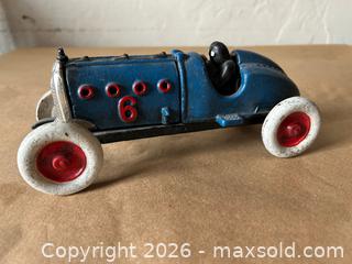 MaxSold Auction: Vintage Cast Iron Blue Nascar Race Car - Glendale (California, USA) SELLER MANAGED Moving Online Auction - West Dryden Street