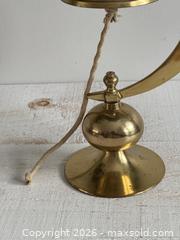 MaxSold Auction: Large Vintage Brass Captains Bell on Stand - Nautical Desk Bell with Rope - Made in India - Kingston (Ontario, Canada) SELLER MANAGED Downsizing Online Auction - Bishop Street