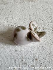 MaxSold Auction: Miniature Pottery Mouse Figurine - Mouse Curio Shelf Trinket - Stamped S.T. - Kingston (Ontario, Canada) SELLER MANAGED Downsizing Online Auction - Bishop Street