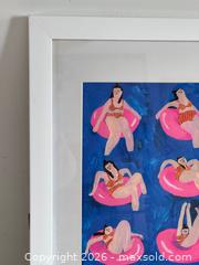 MaxSold Auction: Pool Party Art Print in White Frame - Kingston (Ontario, Canada) SELLER MANAGED Downsizing Online Auction - Bishop Street