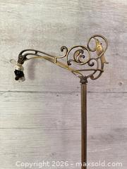 MaxSold Auction: Vintage Brass Bridge Floor Lamp Base with Ornate Detailing and Bird Decoration - Kingston (Ontario, Canada) SELLER MANAGED Downsizing Online Auction - Bishop Street
