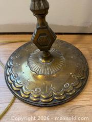 MaxSold Auction: Vintage Brass Bridge Floor Lamp Base with Ornate Detailing and Bird Decoration - Kingston (Ontario, Canada) SELLER MANAGED Downsizing Online Auction - Bishop Street