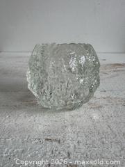 MaxSold Auction: Vintage Clear Glass Snowball Style Tealight Candle Holder  - Kingston (Ontario, Canada) SELLER MANAGED Downsizing Online Auction - Bishop Street