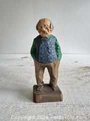 MaxSold Auction: Vintage Old Man - Tom Hannah Hand Carved Wood Folk Art Figurine - Kingston (Ontario, Canada) SELLER MANAGED Downsizing Online Auction - Bishop Street