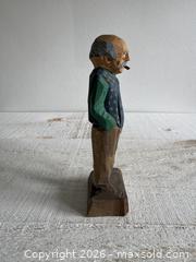MaxSold Auction: Vintage Old Man - Tom Hannah Hand Carved Wood Folk Art Figurine - Kingston (Ontario, Canada) SELLER MANAGED Downsizing Online Auction - Bishop Street