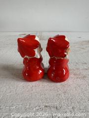 MaxSold Auction: Vintage Pair of Red Pixie Elf Candle Hugger Figurines - Holiday Candle Hugger - Made in Japan - Kingston (Ontario, Canada) SELLER MANAGED Downsizing Online Auction - Bishop Street
