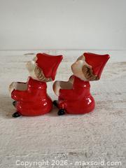 MaxSold Auction: Vintage Pair of Red Pixie Elf Candle Hugger Figurines - Holiday Candle Hugger - Made in Japan - Kingston (Ontario, Canada) SELLER MANAGED Downsizing Online Auction - Bishop Street