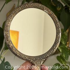 MaxSold Auction: Vintage Silver Plated Hand Held Mirror - Silver Plated Vanity Mirror with Detailed Metal Embossing - Kingston (Ontario, Canada) SELLER MANAGED Downsizing Online Auction - Bishop Street
