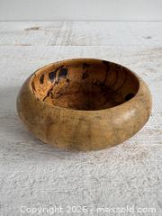 MaxSold Auction: Vintage Small Maple Wood Burl Bowl Hand Carved - Vintage Wooden Burl Trinket Bowl - Signed AJ - Kingston (Ontario, Canada) SELLER MANAGED Downsizing Online Auction - Bishop Street