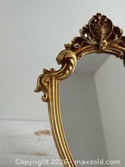 MaxSold Auction: Vintage Small Vanity Mirror - Ornate Framed Mirror Can Be Hung or Use Stand - Kingston (Ontario, Canada) SELLER MANAGED Downsizing Online Auction - Bishop Street