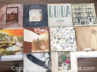 MaxSold Auction: Lot of 8 12" Led Zeppelin LP albums - Oshawa (Ontario, Canada) SELLER MANAGED Reseller Online Auction - Skylark Avenue