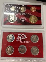 MaxSold Auction: 2001 United States Mint Proof Set 1.34 Troy Ounces - Shrewsbury (Massachusetts, USA) SELLER MANAGED Reseller Online Auction - Memorial Drive