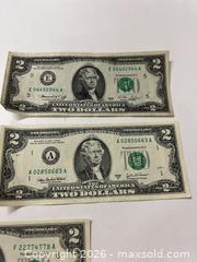 MaxSold Auction: Two Dollar Bills - Shrewsbury (Massachusetts, USA) SELLER MANAGED Reseller Online Auction - Memorial Drive