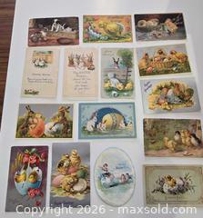 MaxSold Auction: Approx. 20–22 Vintage Easter Postcards, Victorian–Edwardian - San Jose (California, USA) SELLER MANAGED Downsizing Online Auction - Paladin Drive