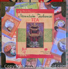 MaxSold Auction: Asian Tea-Themed Decorative Keepsake Box with Metal Accents - San Jose (California, USA) SELLER MANAGED Downsizing Online Auction - Paladin Drive